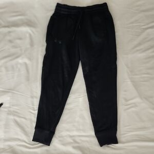 Under Armour Kids Black Joggers. Size YM